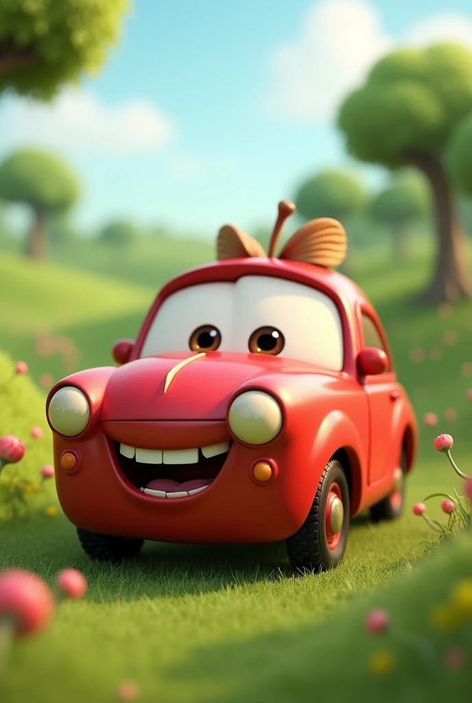 a apple shape car