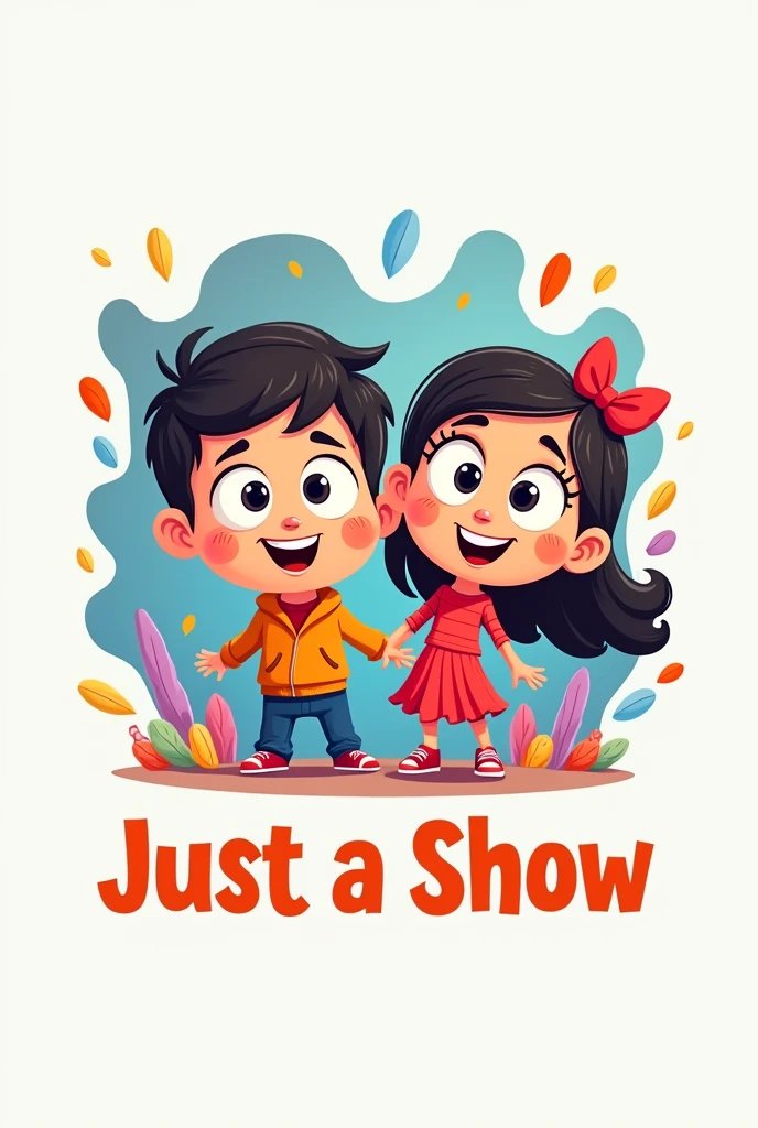 Create a logo based on the animated series "Just a show"