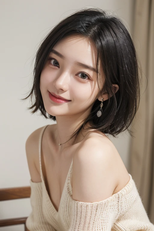 (2 pure Japanese girl,), (Small breasts:1.5,),(solo,,Textured skin, Detailed skin,Detailed face,Detailed eyes,detailed posing,Natural eyebrows,Sparkling Eyes,High detail, Highest quality, Super detailed, Surrealism, ,8k,RAW Photos,Photographicism,Professional Lighting,Ray Tracing,Portrait Photography,Soft Light),((Black Hair, Natural Makeup,Simple earrings, Bob Hair,smile,V-neck sweater,Shorts)),(((shopping,shoppingモール)))