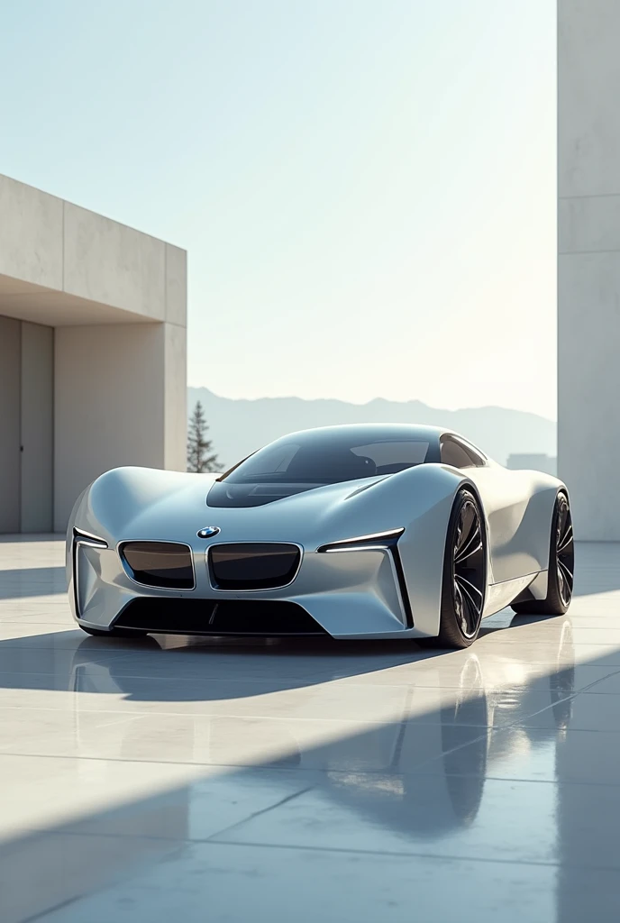 a apple shape car bwm and open door and sunroop