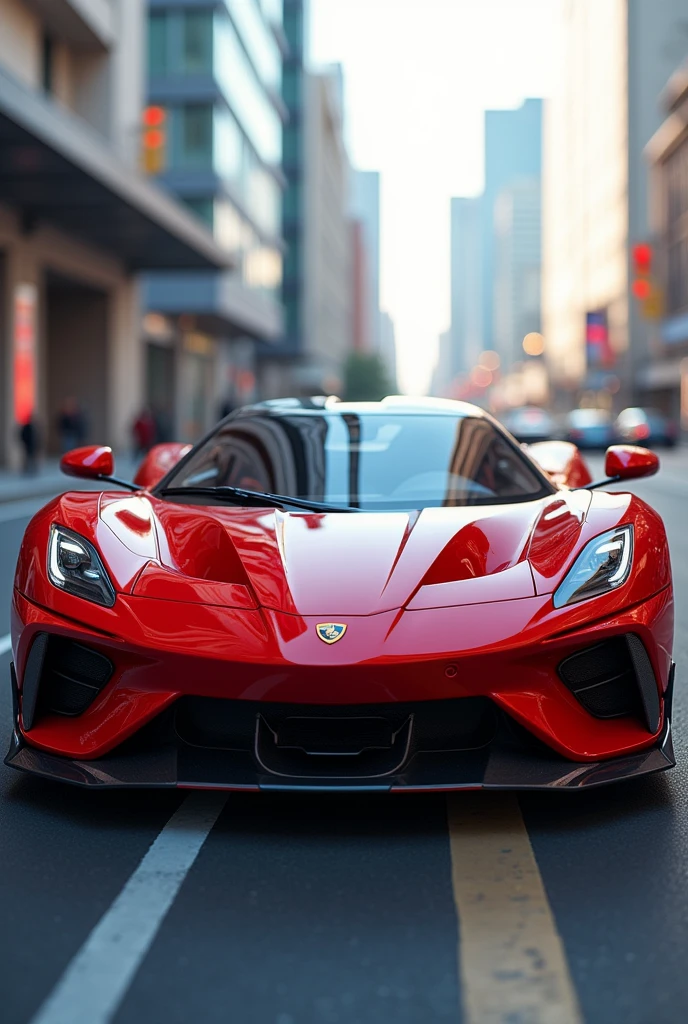 A car in Red colour