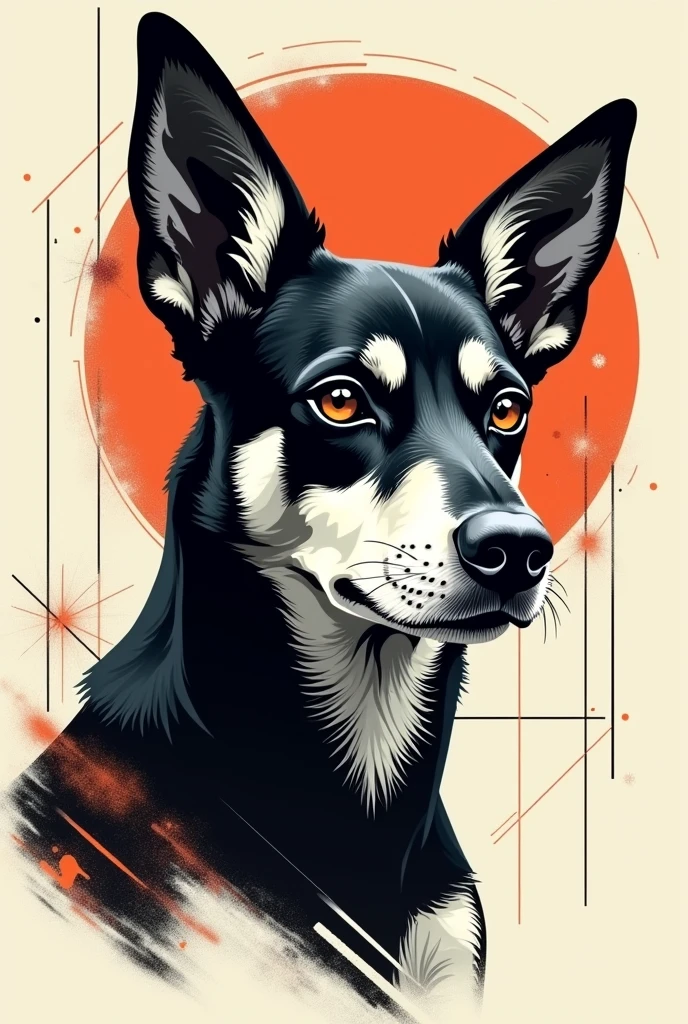 Cool dog arts for t-shirts print