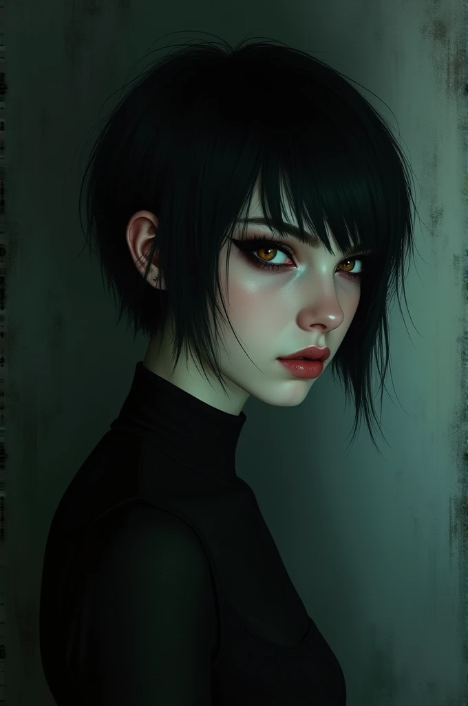 Short haired emo lesbian