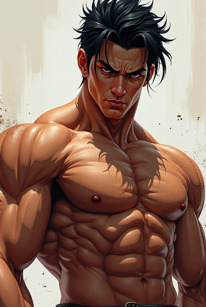 Muscular handsome man Hiroshi Nohara