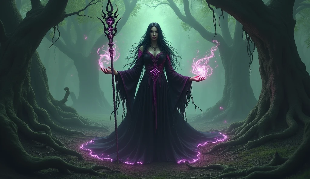 The forest witch uses magic., Yandere,