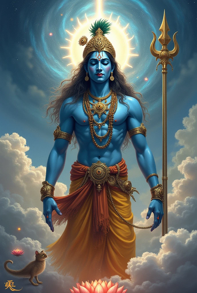 God krushna with mahadev