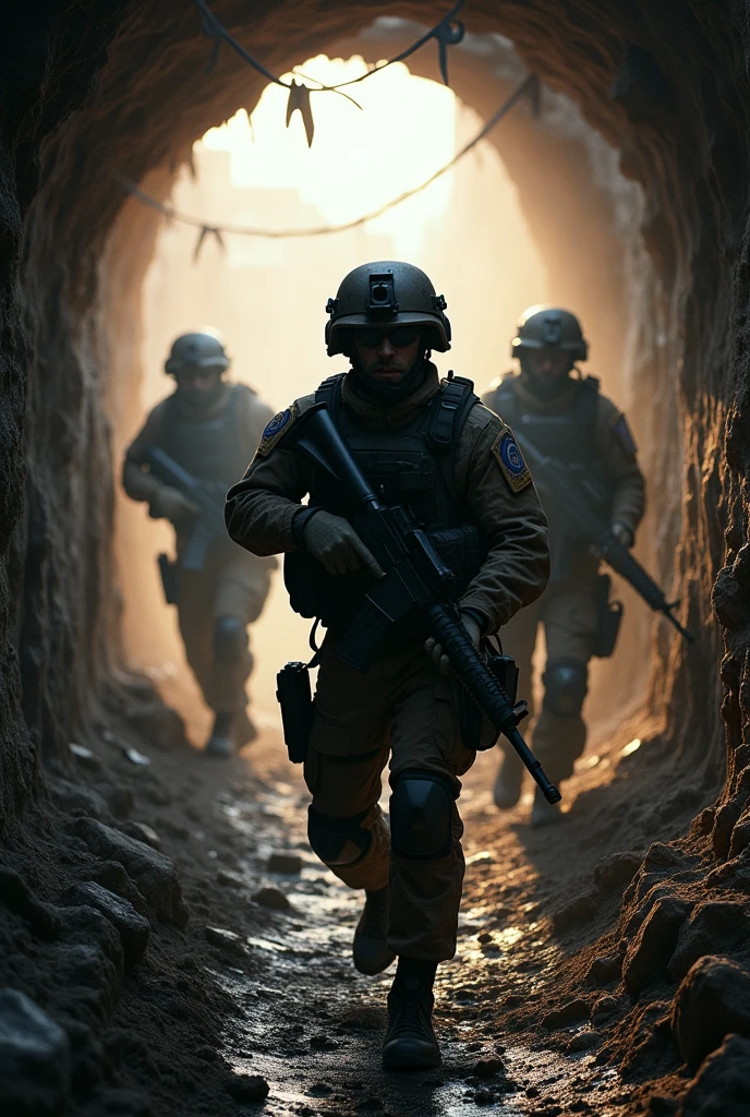 Israeli soldiers, booby-trapped tunnel, luring operation, Gaza, Qassam, dead, smoke and fire