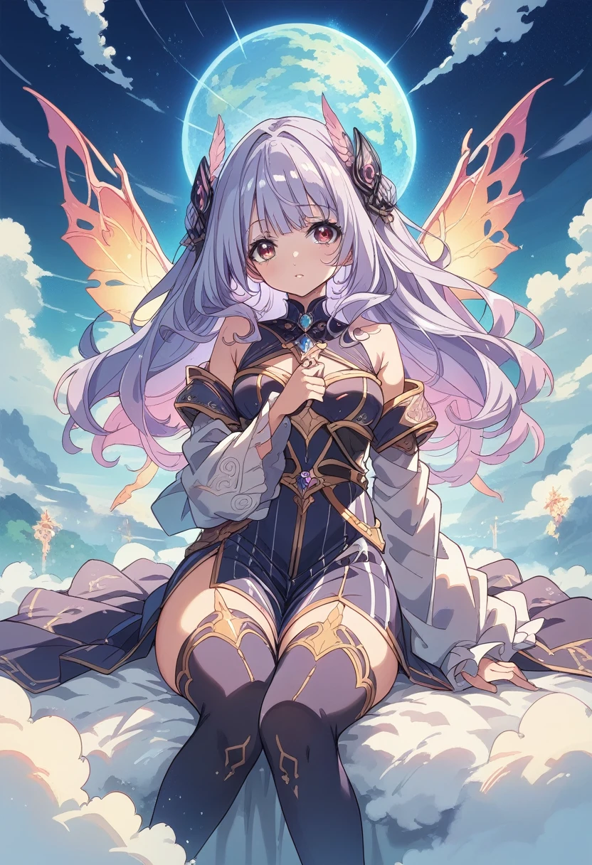 (The best illustrations)、realisitic、ultra detali、The best lighting、better shadows、together sedutor, ethereal beauty, perched on a cloud, (fantasy illustration:1.3), lovely gaze, captivating pose, delicate wings, Otherworldly charm, mystical sky, (Luis Royo:1.2), (Yoshitaka Amano:1.1), Dungeonpunk and Dragon、caves、Dungeonpunk、 A Necromancer、the night、estilo dark、together、Devil's daughter、bat wings,(((Demon Hornlack round rimmed glasses))))、(red eyes glowing:1.6)、beautiful countenance、Tindall Effect、(high detail skins:1.2) absurderes、Ponytail Distortion、jewerly、Beautiful expression、toned waist、wide buttocks、Tindall Effectmasuter piece、Maximum quality、Higher standards、Superior image quality、tabletop、details Intricate、high resolution、field of depth、soft natural light、professional lighting、fantastic smile、(high detail skin: 1.2)、renderização fotorrealisitic de garota anime、Strong eye highlights、Perfect Anatomia、open groin、shy、opening the legs、Panties are visible、skirt flipping、Shiny body with olerectile nipple))、8K resolution、complex clothing、details Intricate, in the white bed,charming eyes,Comforting action,legs spread open,pijama de seda transparente ,wearing no shirt,long and thick hair,Body highly detailed,high-detailed face