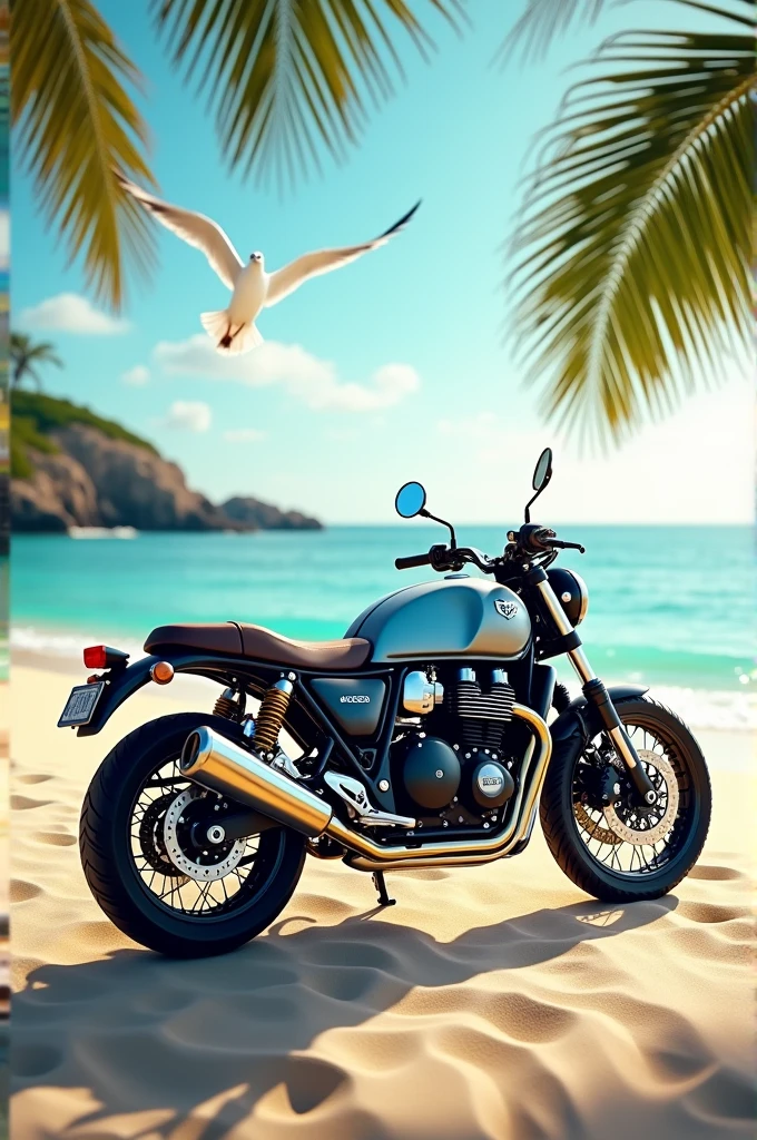 Continental gt 650 and beach view