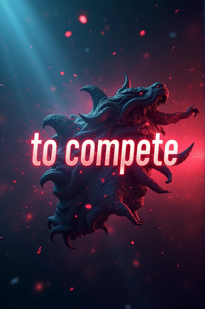 यूट्यूब चैनल बैनर जिसपर to compete लिखा होना चाहिए