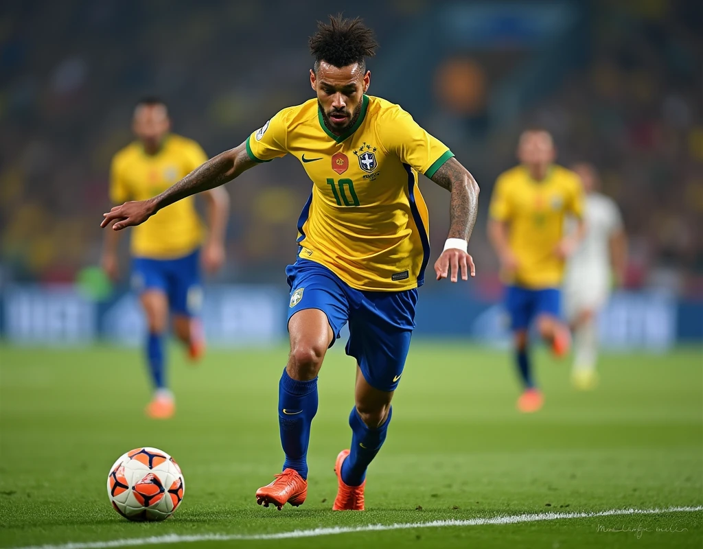 We need that image of Neymar Jr doing some tricks to make his team win.