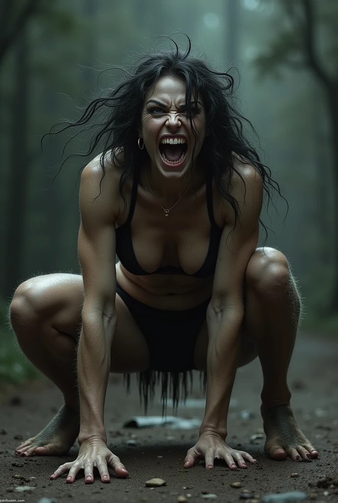 woman on four
