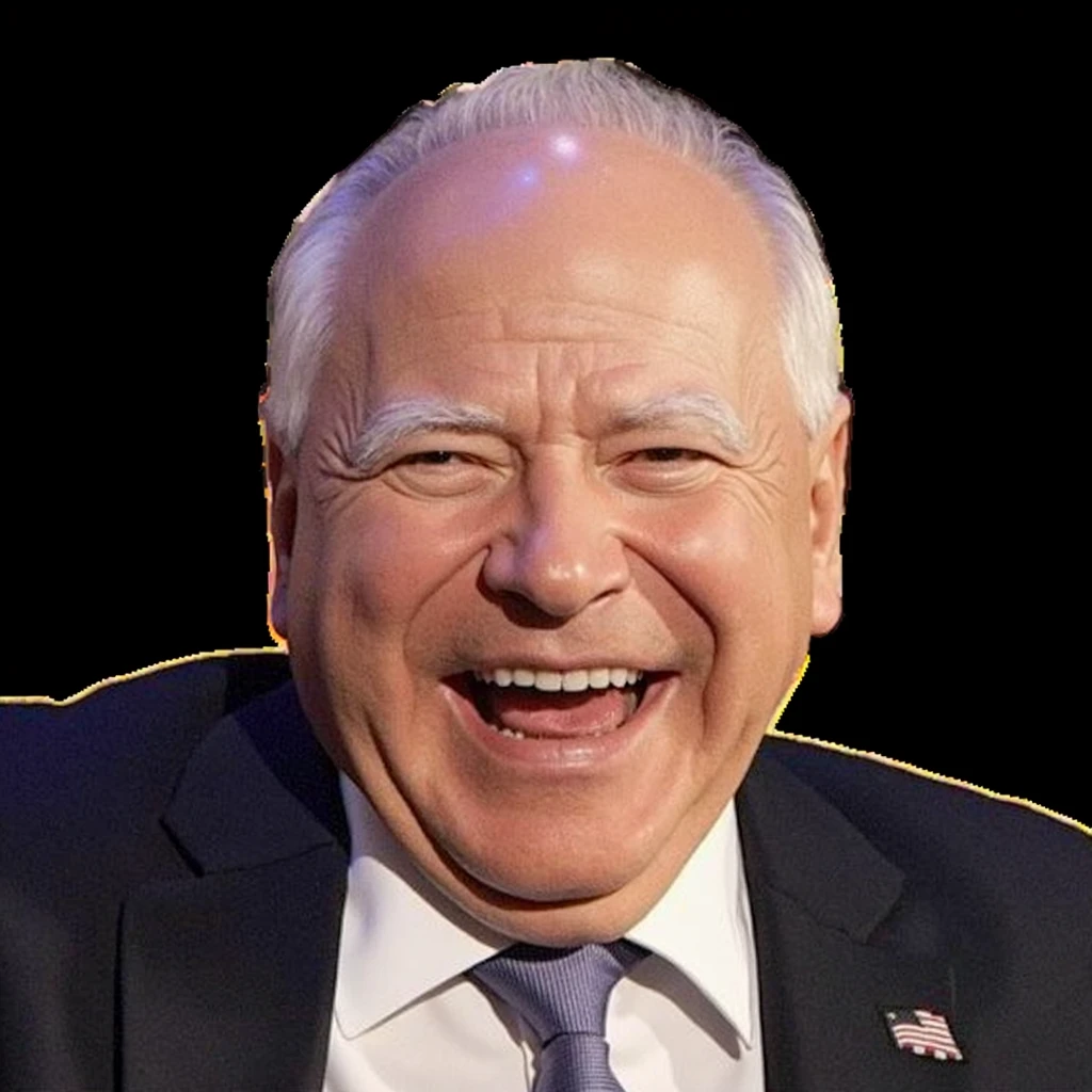 Cartoon, a bald 60 year old man with a perfectly round face, white hair, laughing joyfully, humorous expression,kindly