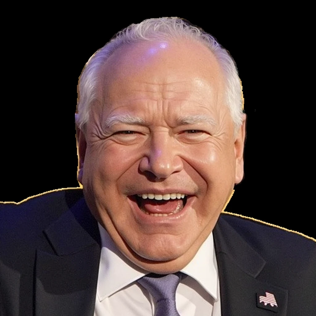 Cartoon, a bald 60 year old man with a perfectly round face, white hair, laughing joyfully, humorous expression,kindly