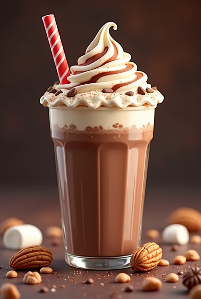 Create me a logo design of "Rocky Road" for my chocolate drink