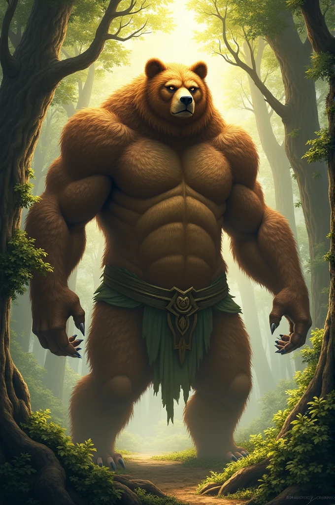 Alone, ORCBEAR, Male, muscle, intestinal muscle, big belly, (naked), large, Male mature, old.