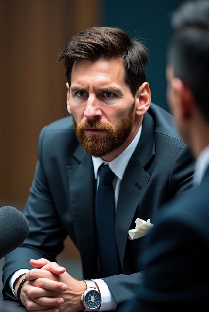 Messi on an interview saying "Chacarita es una mierda"