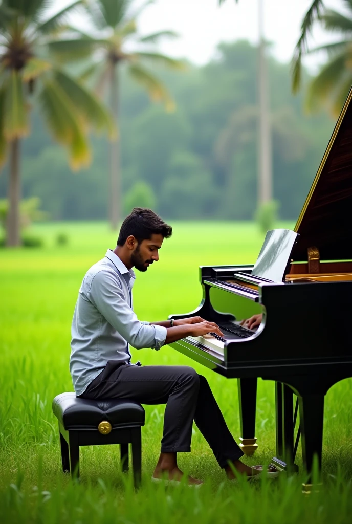 ഒരു കേരള യുവാവ് പാടത്ത് പിയാന വയ്ക്കുന്നു വയസ് 34