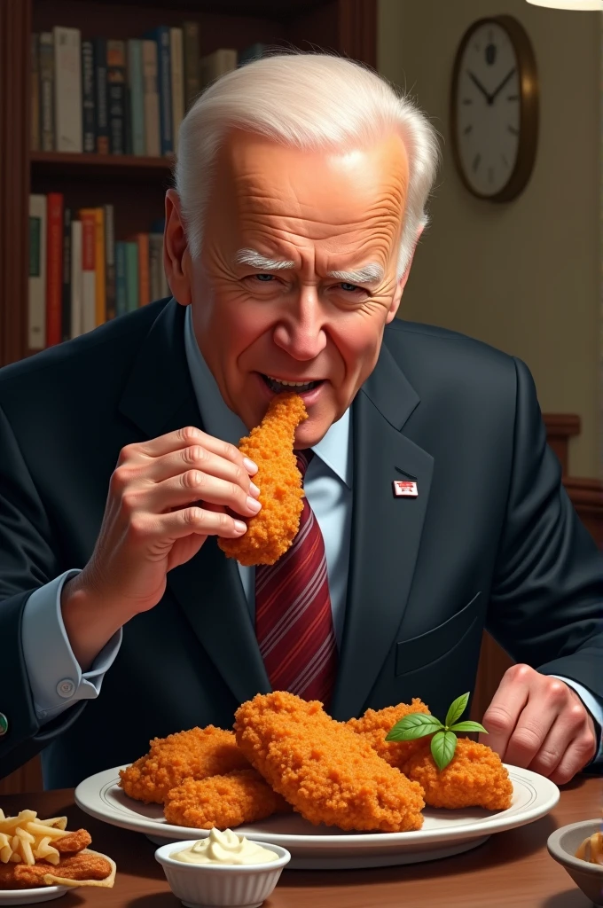  Joe Biden eating fried chicken