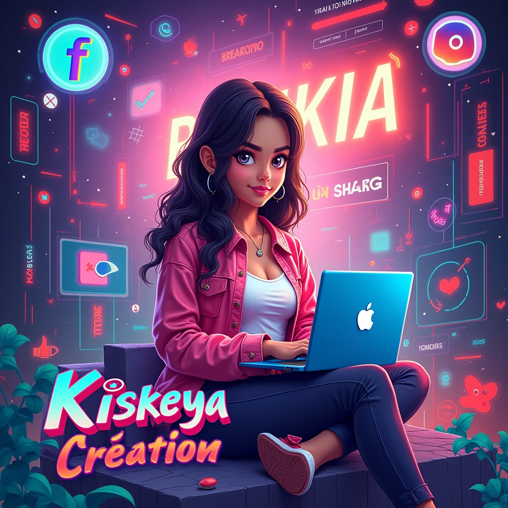 Follow my Facebook “KISKEYA CRÉATION”, like, comment, share, by Bing design