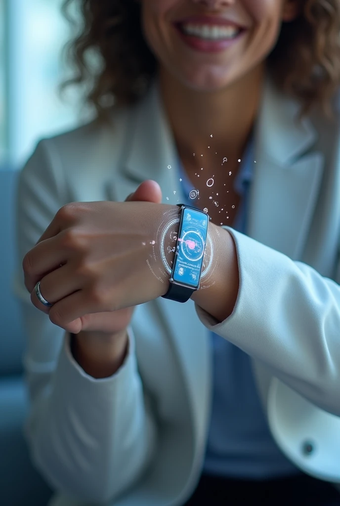 hologram wrist band that will help you be productive, healthy and happy