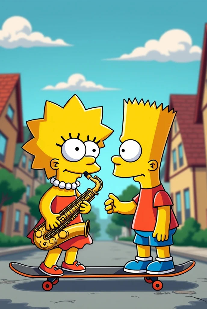 lisa and bart simpson together