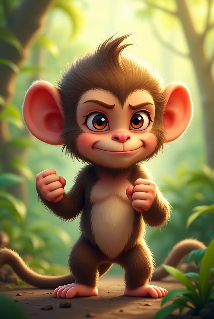 A monkey is angre