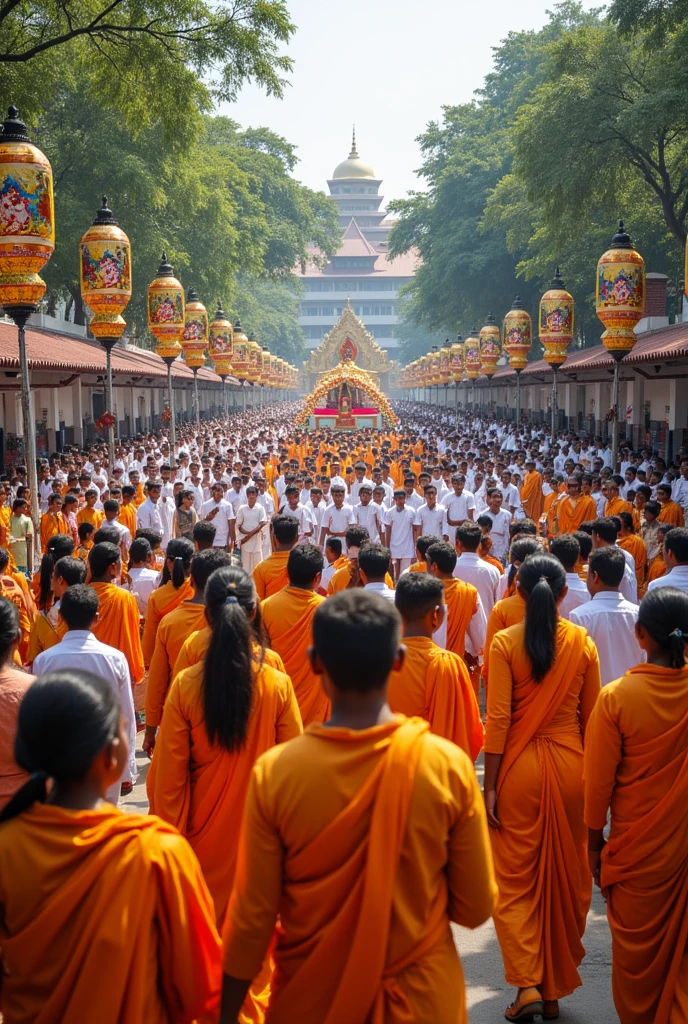srilankan  capmpus  students vesak function festival photo  height in 400px

