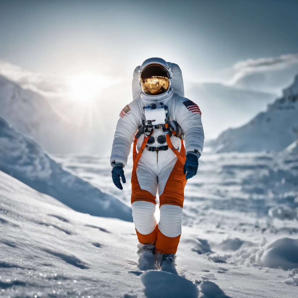 An Astronaut in the Snow 