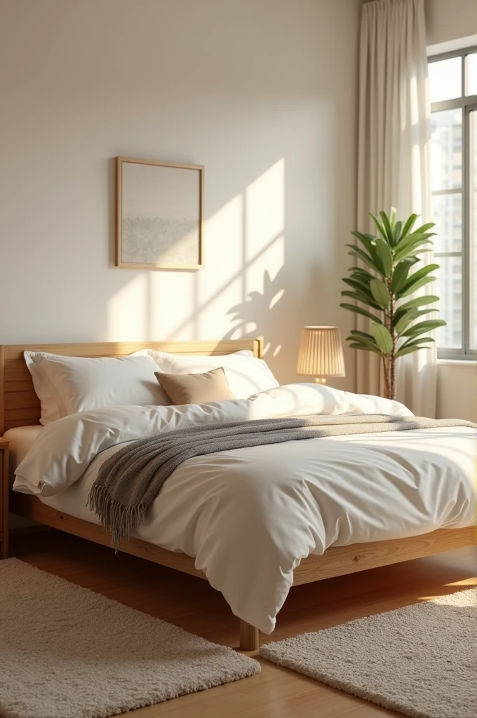 Create a photo of an bed
