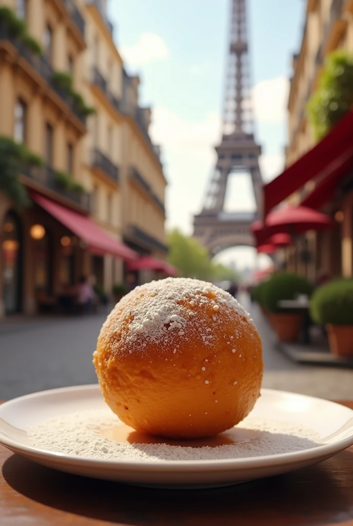 Laddu in a plate in paris