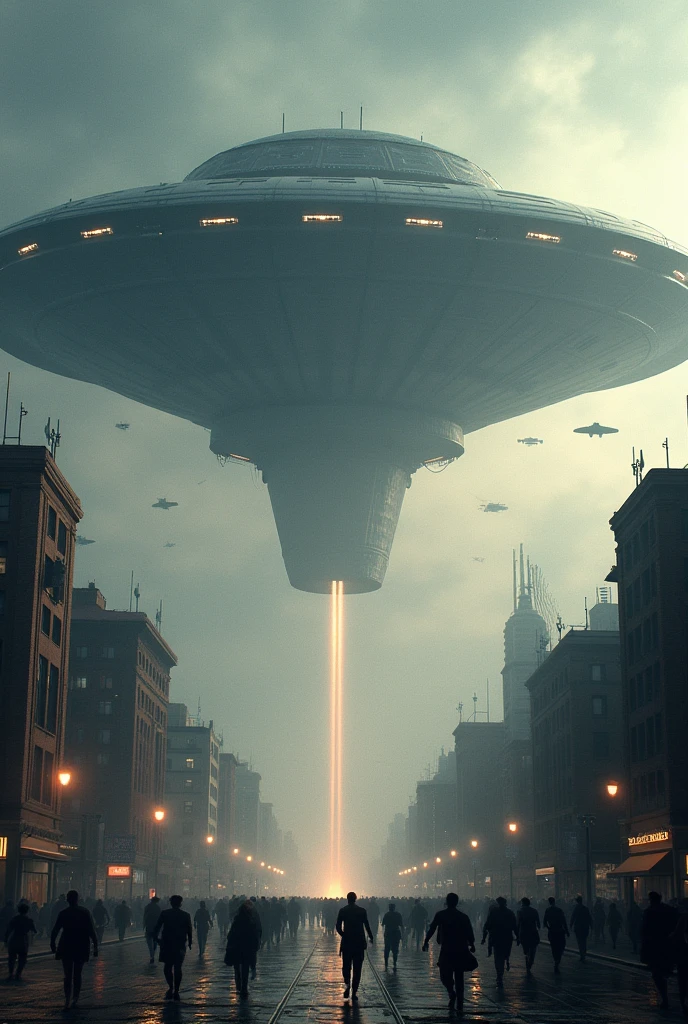 A big ufo attack on earth 
