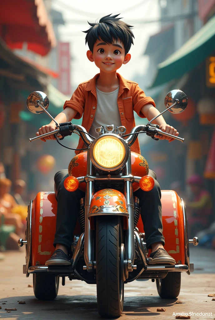 Male, name Pun, born December 28, 2005, Asian, Thailand, Bueng Kan Province, works as a sidecar salesman.