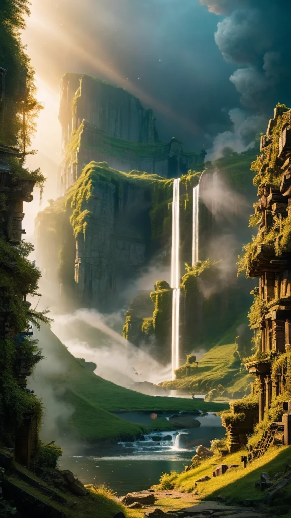 Divine light, War of the Gods, Ragnarok, high quality, high quality