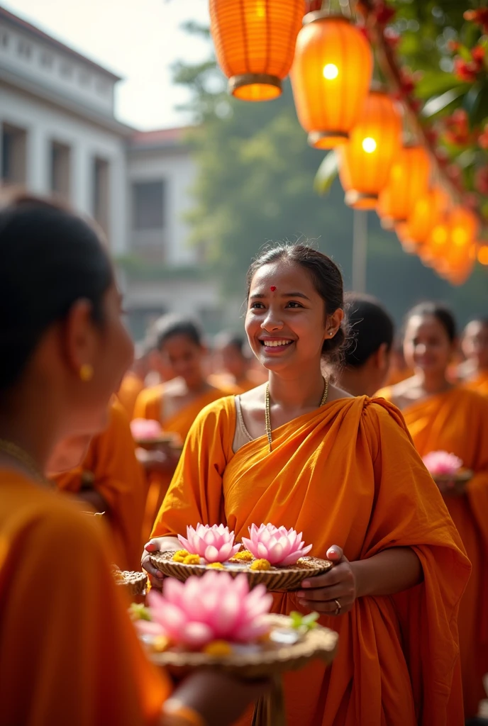 vesak festival function photos in srilankan  higher education institute



