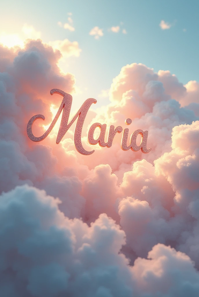 name in the shape of clouds Murilo Yan and Maria