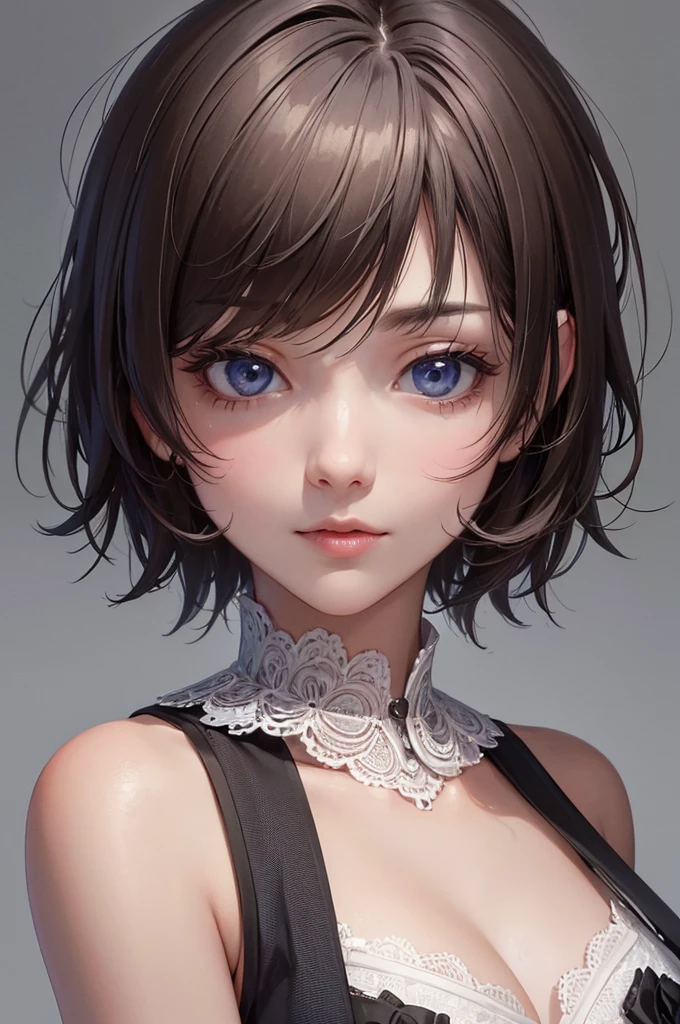 ((best quality)), ((masterpiece)), (detailed), perfect face, very short hair,旗が好き