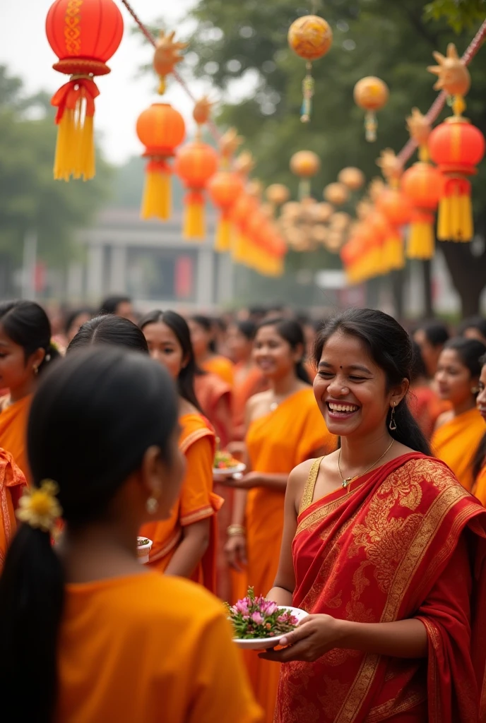 vesak festival function photos in srilankan higher education institute