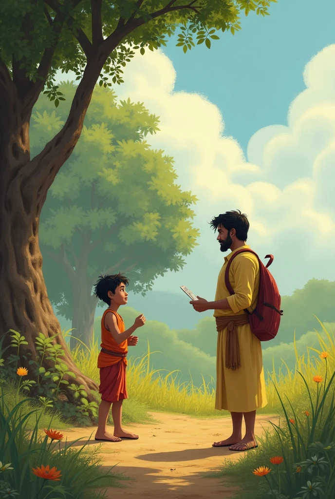 एक समय की बात है, एक छोटे से गाँव में एक बच्चा था जिसका नाम अर्जुन था। अर्जुन बहुत ही होशियार और मेहनती बच्चा था, लेकिन उसमें एक कमी थी। वह किसी भी काम को अधूरा छोड़ देता था। चाहे वह पढ़ाई हो, खेल हो, या कोई और काम, अर्जुन उसे शुरू तो कर देता था, लेकिन बीच में ही छोड़ देता था।

एक दिन अर्जुन के गाँव में एक बुजुर्ग गुरुजी आए। उन्होंने गाँव के बच्चों को शिक्षा देने का जिम्मा लिया। अर्जुन भी उनके पास पढ़ने जाने लगा। गुरुजी ने जल्द ही अर्जुन की आदत को समझ लिया कि वह कोई भी काम पूरा नहीं करता।

एक दिन गुरुजी ने अर्जुन को बुलाया और उसे एक छोटी सी कहानी सुनाई। उन्होंने कहा, "अर्जुन, एक बार की बात है, एक आदमी जंगल में लकड़ी काटने गया। उसने एक पेड़ पर कुल्हाड़ी से वार करना शुरू किया, लेकिन थोड़ी देर बाद वह थक गया और दूसरा पेड़ काटने लगा। इस तरह वह हर बार नया पेड़ काटने लगता, लेकिन एक भी पेड़ को पूरा नहीं काट सका।"

अर्जुन ने पूछा, "गुरुजी, फिर उस आदमी का क्या हुआ?"

गुरुजी ने मुस्कुराते हुए कहा, "अर्जुन, वह आदमी कभी भी लकड़ी नहीं काट पाया, क्योंकि वह किसी भी काम को पूरा नहीं करता था।"

अर्जुन को अपनी गलती समझ में आ गई। उसने ठान लिया कि वह अब हर काम को पूरा करेगा, चाहे वह कितना भी मुश्किल क्यों न हो। 

उस दिन के बाद अर्जुन ने हर काम को पूरा करना शुरू कर दिया। धीरे-धीरे उसकी मेहनत रंग लाई और वह गाँव का सबसे सफल बच्चा बन गया। 

इस कहानी से हमें यह सीख मिलती है कि कोई भी काम शुरू करने से ज्यादा महत्वपूर्ण उसे पूरा करना है। 

कहानी का नैतिक: मेहनत और दृढ़ संकल्प से कोई भी लक्ष्य प्राप्त किया जा सकता है, बस काम को अधूरा नहीं छोड़ना चाहिए।