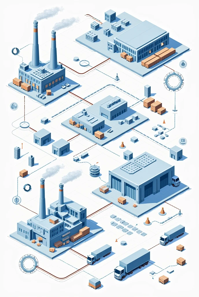Consumption based replenishment flow diagram from factory to warehouse