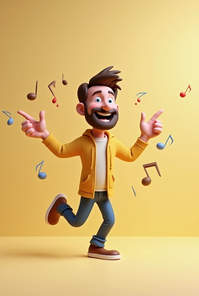 Husband dance ai 3d image cartoon type realistic 