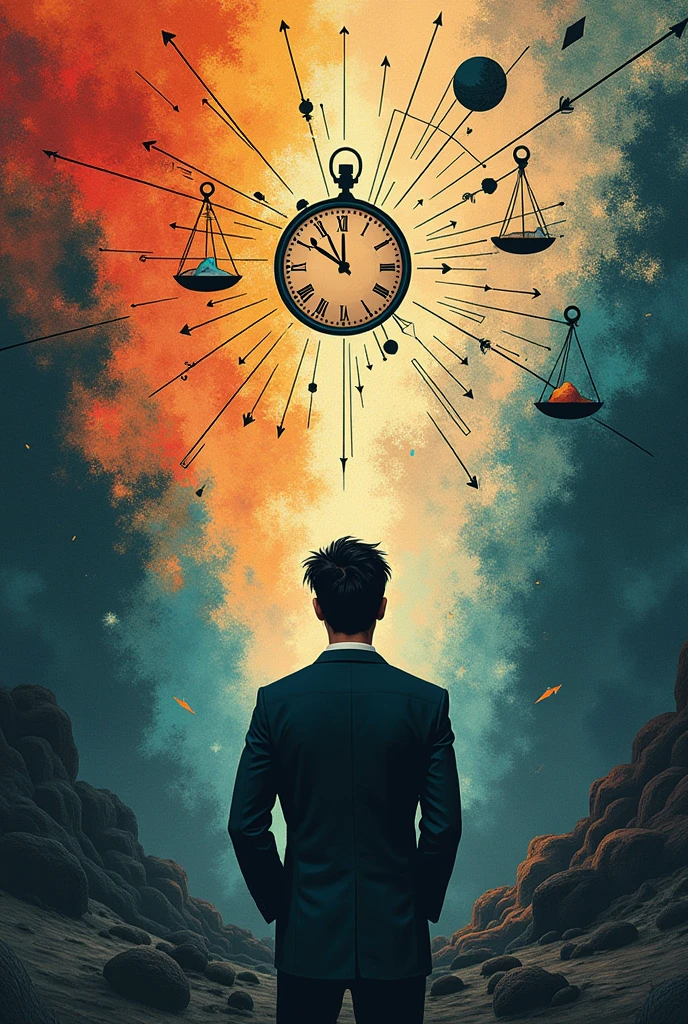 a poster art illustrating my weakness
over analyzing things or cannot make a decision fast