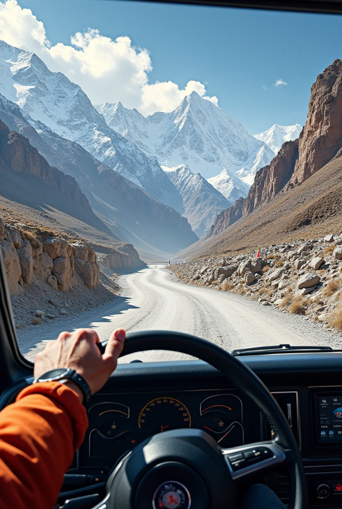 Himalayan driving in ladakh