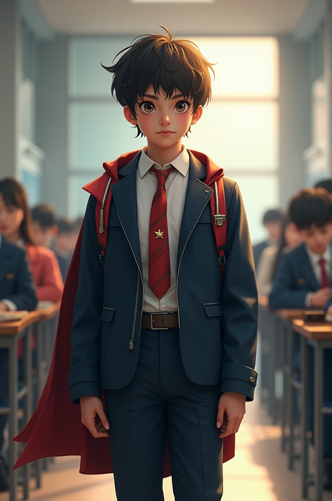 A supreme secondary learner student something like superhero