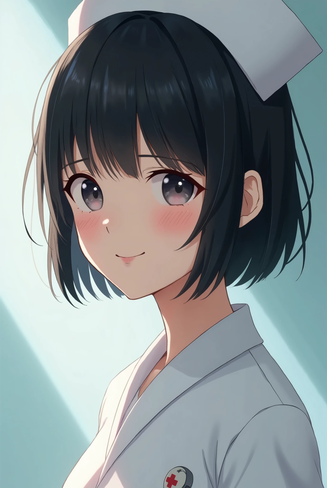 Nurse hairstyle is bob Japanese 2