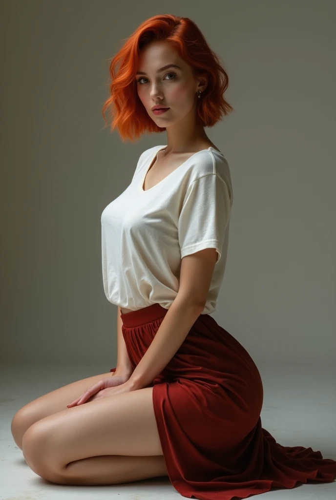 Pretty redhead woman 