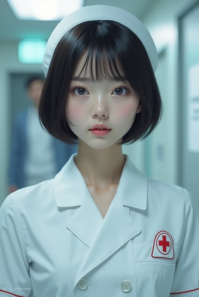 Nurse hairstyle is bob Japanese 2 real