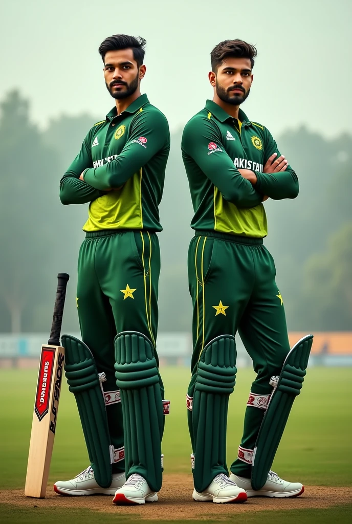 RIZWAN AND BABAR AZAM TOGETHER PIC AND STANDING ON BATS