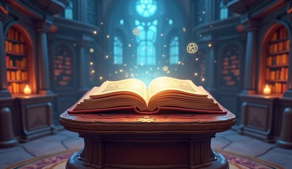 A magic book
3d cartoon 3d animation