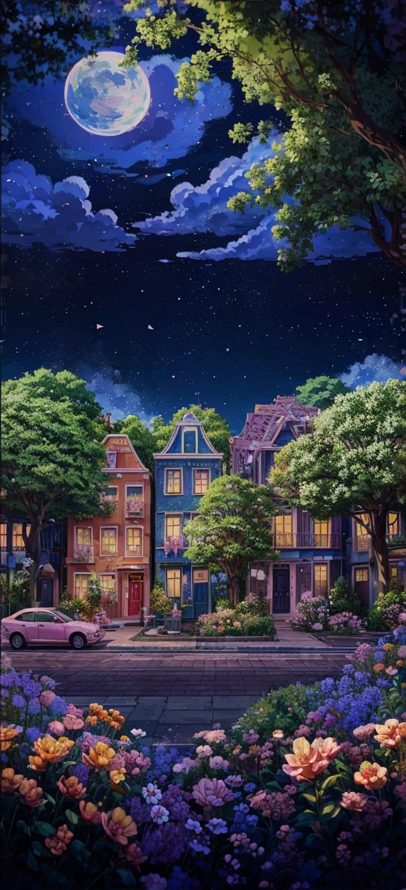 there is a pink car parked in front of a pink door, cute art style, background art, anime background art, anime aesthetic, cute detailed digital art, kawaii aesthetic, pink zen style, anime background, stunning art style, pink door, lofi artstyle, cute detailed artwork, cute digital art, background artwork, anime asthetic, beautiful anime art style
